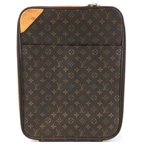 #45671 Pegase 45 Roller Luggage Suitcase Carry Brown Monogram Canvas Weekend